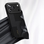 Apple iPhone 17 Pro Max Kılıf M-safe Şarj Özellikli Karbon Fiber Benks Montage Hybrid ArmorPro Kevlar Kapak