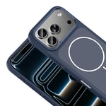 Apple iPhone 17 Pro Max Kılıf M-Safe Şarj Özellikli Metal Kamera Çerçeveli Zore Sanremo Silikon Kapak
