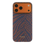 Apple iPhone 17 Pro Max Kılıf M-safe Şarj Özellikli Aramid Fiber Pitaka Breath of Veins Serisi Kapak