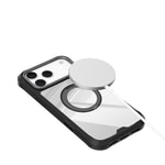 Apple iPhone 17 Pro Max Kılıf M-safe Şarj Özellikli Parmak Ring Standlı Airbag Tasarımlı Mutural Obsidian Serisi Kapak