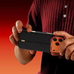Apple iPhone 17 Pro Max Kılıf M-safe Şarj Özellikli Simli Standlı Pynana Dancing Circle Trendy Serisi Kapak