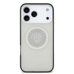 Apple iPhone 17 Pro Max Kılıf Mercedes Benz Orjinal Lisanslı M-safe Şarj Özellikli Çift Katmanlı PC Nostaljik Yıldız Dizayn Kapak