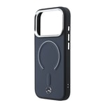 Apple iPhone 17 Pro Max Kılıf Mercedes Benz Orjinal Lisanslı M-safe Şarj Özellikli Metal Yıldız Logolu Kabartmalı Deri Kapak