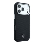 Apple iPhone 17 Pro Max Kılıf Mercedes Benz Orjinal Lisanslı M-safe Şarj Özellikli 3D Metal Logolu Wrap Wood Deri Kapak
