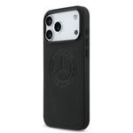 Apple iPhone 17 Pro Max Kılıf Mercedes Benz Orjinal Lisanslı M-safe Şarj Özellikli Hakiki Deri Nostaljik Yıldız Dizayn Kapak