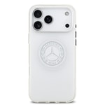 Apple iPhone 17 Pro Max Kılıf Mercedes Benz Orjinal Lisanslı M-safe Şarj Özellikli Buzlu PC Nostaljik Yıldız Dizayn Kapak