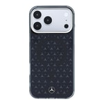 Apple iPhone 17 Pro Max Kılıf Mercedes Benz Orjinal Lisanslı M-Safe Şarj Özellikli Çift Katmanlı Yıldız Desenli Dizayn Kapak