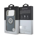 Apple iPhone 17 Pro Max Kılıf Mercedes Benz Orjinal Lisanslı M-safe Şarj Özellikli Çift Katmanlı PC Nostaljik Yıldız Dizayn Kapak