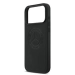 Apple iPhone 17 Pro Max Kılıf Mercedes Benz Orjinal Lisanslı M-safe Şarj Özellikli Hakiki Deri Nostaljik Yıldız Dizayn Kapak