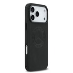 Apple iPhone 17 Pro Max Kılıf Mercedes Benz Orjinal Lisanslı M-safe Şarj Özellikli Hakiki Deri Nostaljik Yıldız Dizayn Kapak