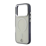 Apple iPhone 17 Pro Max Kılıf Mercedes Benz Orjinal Lisanslı M-safe Şarj Özellikli Saydam Yüzey İkonik 3D Metal Logolu Kapak