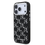 Apple iPhone 17 Pro Max Kılıf Orjinal Lisanslı M-safe Şarj Özellikli Karl Lagerfeld IML Baskılı Monogram Dizayn Kapak