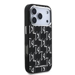 Apple iPhone 17 Pro Max Kılıf Orjinal Lisanslı M-safe Şarj Özellikli Karl Lagerfeld IML Baskılı Monogram Dizayn Kapak