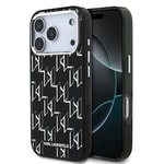 Apple iPhone 17 Pro Max Kılıf Orjinal Lisanslı M-safe Şarj Özellikli Karl Lagerfeld IML Baskılı Monogram Dizayn Kapak
