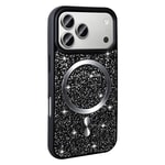 Apple iPhone 17 Pro Max Kılıf Pırlanta Tasarımlı M-safe Şarj Özellikli Zore Mozaik Silikon Kapak