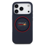 Apple iPhone 17 Pro Max Kılıf Redbull Orjinal Lisanslı M-safe Şarj Özellikli Kırmızı Halka ve Logo Silikon Kapak