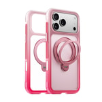 Apple iPhone 17 Pro Max Kılıf Wiwu AS-204 AeroShield Aurora Ultra Serisi M-safe Şarj Özellikli Airbag Tasarımlı Standlı Kapak