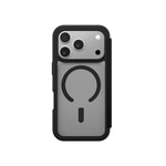 Apple iPhone 17 Pro Max PU Kartlıklı Kapaklı Amazingthing Glamour Foilo Serisi Kılıf