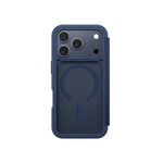 Apple iPhone 17 Pro Max PU Kartlıklı Kapaklı Amazingthing Glamour Foilo Serisi Kılıf