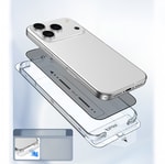 Apple iPhone 17 Pro Raptic Air Glass 2.5D Ekran Koruyucu 2 Adet + Kolay Uygulama Aparatlı