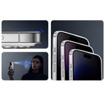 Apple iPhone 17 Zore 2.5D Oliv Privacy Temperli Cam Ekran Koruyucu + Kolay Uygulama Aparatı