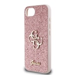 Apple iPhone 17E Kılıf Guess Orjinal Lisanslı 4G Büyük Metal Logolu Glitter Kapak