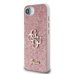 Apple iPhone 17E Kılıf Guess Orjinal Lisanslı 4G Büyük Metal Logolu Glitter Kapak