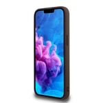 Apple iPhone 17E Kılıf Guess Orjinal Lisanslı M-safe Şarj Özellikli PU Üçgen Logo 4G Desenli Kapak
