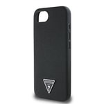 Apple iPhone 17E Kılıf Guess Orjinal Lisanslı M-safe Şarj Özellikli Grained Triangle Kapak