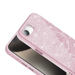 Apple iPhone 17E Kılıf M-safe Şarj Özellikli Parlayan Simli Zore Okso Kapak