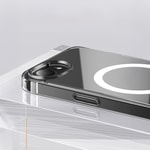 Apple iPhone 17E Kılıf M-safe Şarj Özellikli Şeffaf Sert PC Zore Embos Kapak