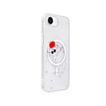 Apple iPhone 17E Kılıf M-Safe Şarj Özellikli Şeffaf Zore Folk Sert Kapak