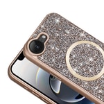 Apple iPhone 17E Kılıf Pırlanta Tasarımlı M-safe Şarj Özellikli Zore Mozaik Silikon Kapak