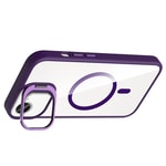 Apple iPhone 17E Kılıf Standlı ve Kamera Lens Hediyeli M-Safe Şarj Özellikli Zore Etro Kapak