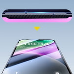Apple iPhone 17E Wiwu CZ-003 Mavi Işık Teknolojili Hidrofobik ve Oleofobik Parlama Önleyici Cam Ekran Koruyucu
