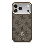 Apple iPhone 18 Pro Guess Orjinal Lisanslı 4G ve Yazı Logolu Kartlıklı Kapak