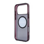 Apple iPhone 18 Pro Kılıf AMG Orjinal Lisanslı M-safe Şarj Özellikli Transparan IML Baskı Logolu Bicolor Block Kapak