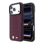 Apple iPhone 18 Pro Kılıf BMW Orjinal Lisanslı M-safe Şarj Özellikli PU Delikli Metal M Logolu Kapak