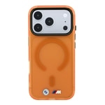 Apple iPhone 18 Pro Kılıf BMW Orjinal Lisanslı M-safe Şarj Özellikli Metal Buton Tasarımlı Buzlu IML Baskılı Kapak