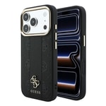 Apple iPhone 18 Pro Kılıf Guess Orjinal Lisanslı M-safe Şarj Özellikli Şeritli Peony 4G ve Yazı Logolu Kapak