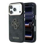Apple iPhone 18 Pro Kılıf Guess Orjinal Lisanslı 4G Büyük Resin Logolu PU Kapak