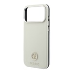 Apple iPhone 18 Pro Kılıf Guess Orjinal Lisanslı M-safe Şarj Özellikli PU Taşlı Metal 4G ve Yazı Logolu Kapak