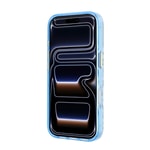 Apple iPhone 18 Pro Kılıf Guess Orjinal Lisanslı M-safe Şarj Özellikli Üçgen Logolu Simli Leopar Desenli Kapak