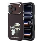 Apple iPhone 18 Pro Kılıf Karl Lagerfeld Orjinal Lisanslı M-Safe Şarj Özellikli K&C Bodies Sketch PU Kapak