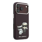 Apple iPhone 18 Pro Kılıf Karl Lagerfeld Orjinal Lisanslı M-Safe Şarj Özellikli K&C Bodies Sketch PU Kapak