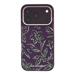 Apple iPhone 18 Pro Kılıf Karl Lagerfeld Orjinal Lisanslı M-safe Şarj Özellikli Gold Metal Kamera Çerçeveli Çiçek Tasarımlı Kapak