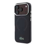 Apple iPhone 18 Pro Kılıf Lacoste Orjinal Lisanslı M-safe Şarj Özellikli Lake Timsah Logolu IML Frosted Kapak