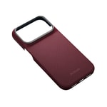 Apple iPhone 18 Pro Kılıf M-safe Şarj Özellikli Aramid Karbon Fiber Pitaka Argyle Serisi Kapak
