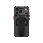 Apple iPhone 18 Pro Kılıf M-safe Şarj Özellikli Teknoloji Desenli Skinarma Helio CE Mag Charge Standlı Kapak