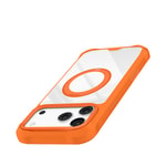 Apple iPhone 18 Pro Kılıf M-safe Şarj Özellikli Parmak Ring Standlı Airbag Tasarımlı Mutural Obsidian Serisi Kapak